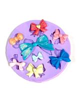Molde de silicone laços para decorar f184
