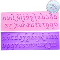 Molde De Silicone Letra Cursiva Minuscula