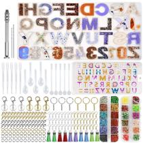 Molde de Silicone Lorben Forma Alfabeto Números 3D Resina Epóxi Kit com 307 peças - GT6270 Molde de Silicone Lorben Forma Alfabeto Números 3D Resina Epóxi Kit com 307 peças - GT6270