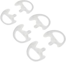 Molde de silicone macio de substituição para fone de ouvido com tubo acústico Motorola Kenwood Baofeng (3 pares grandes, médios, pequenos)