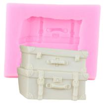 Molde de silicone mala viagem para decorar f442