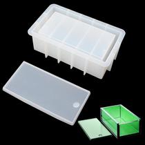 Molde de silicone Marsrut para caixa de dominó com tampa para DIY Molde de silicone Marsrut para caixa de dominó com tampa para DIY