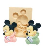 Molde de silicone mickey/ minnie baby, resina, confeitaria, biscuit molds planet