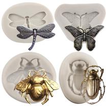 Molde de silicone MINFEIDMS Insect Bumble Bee Butterfly Dragonfly Molde de silicone MINFEIDMS Insect Bumble Bee Butterfly Dragonfly
