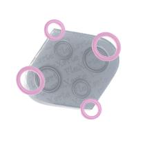 Molde de silicone Mini Aliança Ref. 42 Flexarte Rizzo Confeitaria