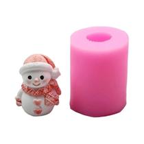 Molde De Silicone Mini Boneco De Neve De Natal Para Decoração De Casa De Férias, Molde DIY De Resina