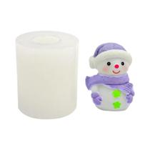 Molde De Silicone Mini Boneco De Neve De Natal Para Decoração De Casa De Férias, Molde DIY De Resina