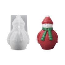 Molde De Silicone Mini Boneco De Neve De Natal Para Decoração De Casa De Férias, Molde DIY De Resina