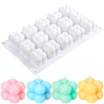 Molde De Silicone Mini Bubble 15 Cavidades Velas Artesanais Molde De Silicone Mini Bubble 15 Cavidades Velas Artesanais