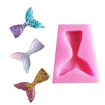 Molde De Silicone Mini Cauda De Sereia