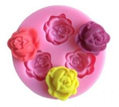 Molde De Silicone Mini Rosas A239 - MOLDS PLANET