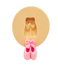 Molde de silicone mini sapatilha para decorar f394 Molde de silicone mini sapatilha para decorar f394