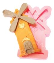 Molde De Silicone: Moinho de Ventos - 6,3 x 2,7 cm Molde De Silicone: Moinho de Ventos - 6,3 x 2,7 cm