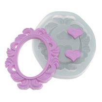 Molde de silicone Moldura Ornamental grande Ref. 207 Flexarte