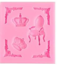 Molde de silicone moldura realeza para decorar f166 Molde de silicone moldura realeza para decorar f166