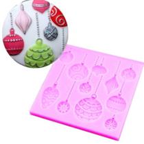 Molde De Silicone Natal, Bola , Enfeites Confeitaria S391