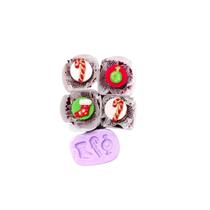 Molde de silicone natal confeitaria biscuit f884