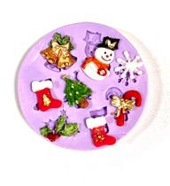 Molde de silicone natal para decorar f193 Molde de silicone natal para decorar f193