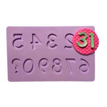 Molde de silicone números grandes para decorar f819 Molde de silicone números grandes para decorar f819