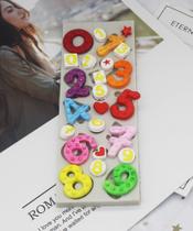 Molde de silicone números para decorar f418