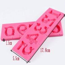 Molde de silicone números pirulito para decorar f391 Molde de silicone números pirulito para decorar f391