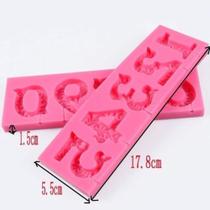 Molde de silicone números pirulito para decorar f391