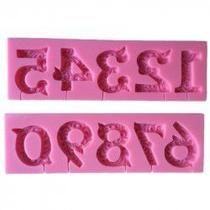Molde de silicone Números S188 Molds Planet Rizzo Confeitaria Molde de silicone Números S188 Molds Planet Rizzo Confeitaria