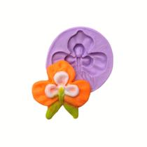 Molde de silicone orquídea para decorar f654