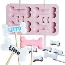 Molde de Silicone Osso com aplique