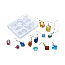 Molde De Silicone Oval Em Forma De Gota Para Resina Epóxi, Joias, Pingentes, Brincos, Artesanato DIY