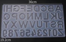Molde de Silicone P/ Resina Alfabeto Grande