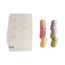 Molde De Silicone Para 6 Velas Cilíndricas Em Formato De Pilar, Artesanato DIY, Decoração De Casa E Molde De Silicone Para 6 Velas Cilíndricas Em Formato De Pilar, Artesanato DIY, Decoração De Casa E