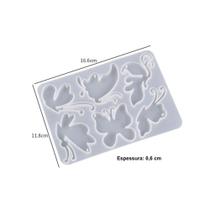 Molde de Silicone Para Arte BORBOLETA de Resina Chaveiro Pingente Artesanato DIY Molde de Silicone Para Arte BORBOLETA de Resina Chaveiro Pingente Artesanato DIY