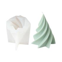 Molde De Silicone Para Árvore De Natal Geométrica 3D, Kit DIY Para Fabricação De Velas, Molde De
