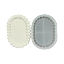 Molde De Silicone Para Bandeja De Bolhas DIY, Porta-Copos Artesanal, Prato Para Armazenamento De