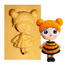 Molde de Silicone para Biscuit Casa da Arte - Modelo: Boneca LOL Queen Bee 1404