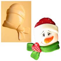 Molde de Silicone para Biscuit Casa da Arte - Modelo: Boneco de Neve com Cachecol 72