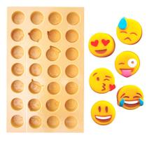 Molde de Silicone para Biscuit Casa da Arte - Modelo: Carinhas do Whatsap - 1291