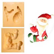 Molde de Silicone para Biscuit Casa da Arte - Modelo: Papai Noel de Lado 69