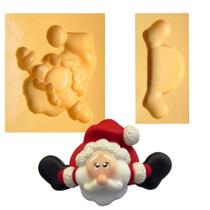Molde de Silicone para Biscuit Casa da Arte - Modelo: Papai Noel Escalando 65