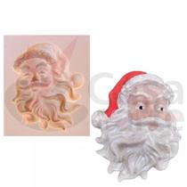 Molde de Silicone para Biscuit Casa da Arte - Modelo: Rosto do Papai Noel Grande N030