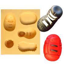 Molde de Silicone para Biscuit Casa da Arte - Modelo: Sapatos e Coturnos 1254