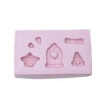 Molde de Silicone para Biscuit - Jardim Pequeno Molde de Silicone para Biscuit - Jardim Pequeno