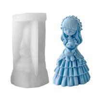Molde De Silicone Para Boneca 3D DIY De Gesso Com Vela Perfumada Princesa Betty