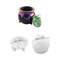 Molde De Silicone Para Caldeirão De Bruxa De Halloween 3D DIY Para Resina, Recipiente De Doces E