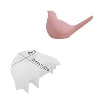 Molde De Silicone Para Castiçal De Concreto Com Padrão De Coração De Pássaro-da-Amor, Vaso De Planta