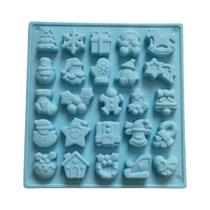 Molde De Silicone Para Chocolate De Natal Com 25 Cavidades, Várias Formas Para Biscoitos, Bolos, Molde De Silicone Para Chocolate De Natal Com 25 Cavidades, Várias Formas Para Biscoitos, Bolos,