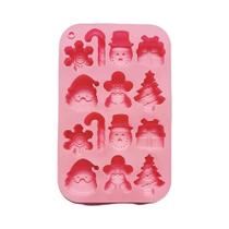 Molde De Silicone Para Chocolate E Doces De Natal, Ferramentas De Decoração De Bolos DIY, Vários Molde De Silicone Para Chocolate E Doces De Natal, Ferramentas De Decoração De Bolos DIY, Vários