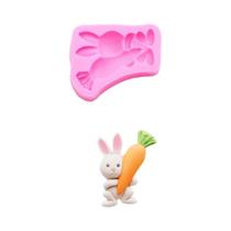 Molde De Silicone Para Chocolate Em Forma De Coelho Da Páscoa, Ferramentas DIY Para Bolos, Decoração Molde De Silicone Para Chocolate Em Forma De Coelho Da Páscoa, Ferramentas DIY Para Bolos, Decoração