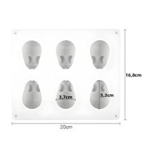 Molde De Silicone Para Coelho Com 6 Cavidades, Molde Para Fondant, Chocolate, Bolo, Mousse,